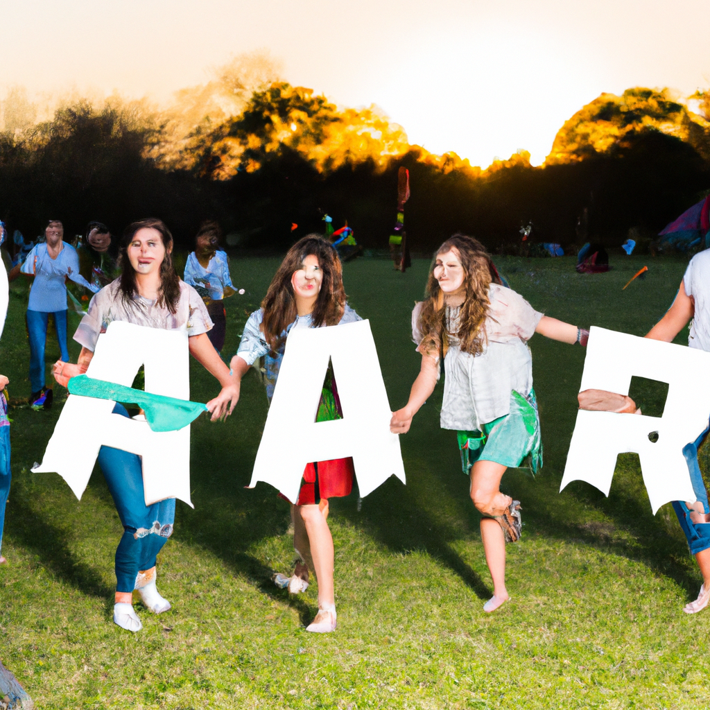 Group enjoying an outdoor activity